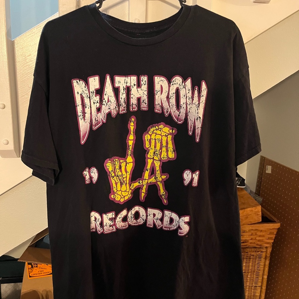 Death Row Records Black Graphic Tee